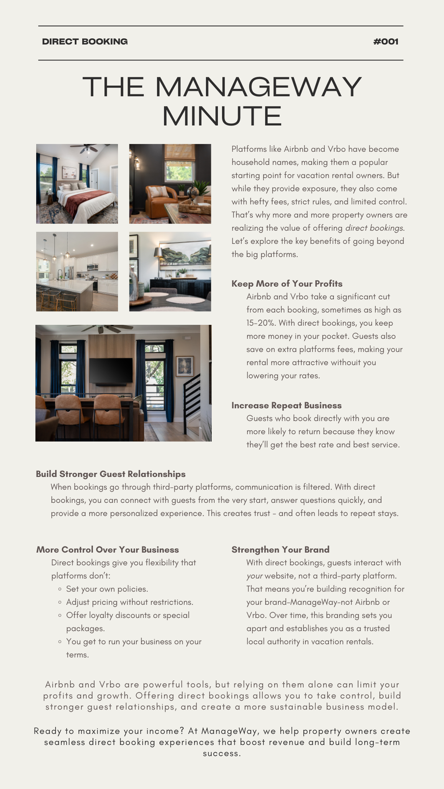 Guests Save, Owners Earn - That's the Direct Booking Advantage