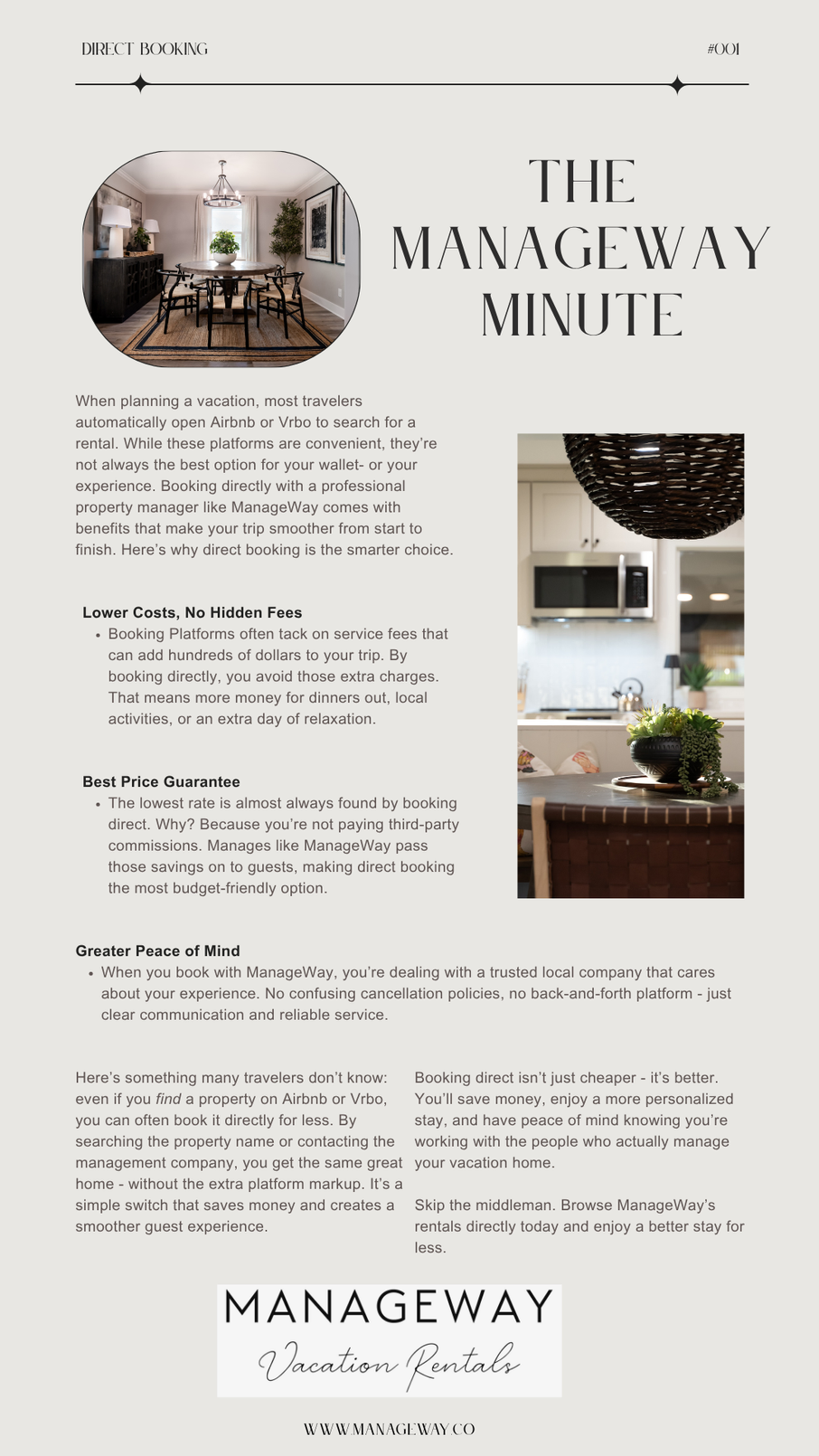 Booking Directly with Us!